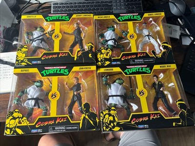 Teenage Mutant Ninja Turtles TMNT vs Cobra Kai 6''Figure 2-Pack Complete Set Of 4
