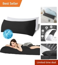 Extra-Large 20x54 Inch Memory Foam Body Pillow - Relief from Back and Hip Pain