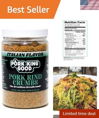 Irresistible Italian Pork Rind Crumbs (12oz) - Perfect for Low Carb Recipes!