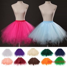Women Adult Lady Tutu Tulle Skirt Fancy Skirt Dress Up Party Dancing Dress NEW