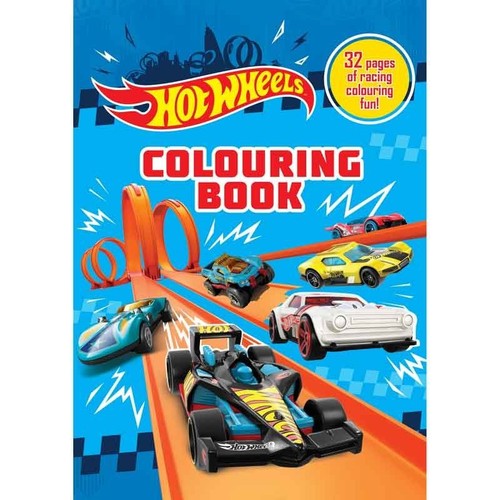HOT WHEELS COLOURING BOOK - 32 PAGES OF RACING COLOURING FUN!