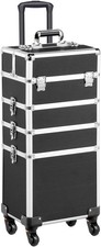 Extra Large Vanity Makeup Beauty Cosmetic Case Trolley Box Hairdressing Storage