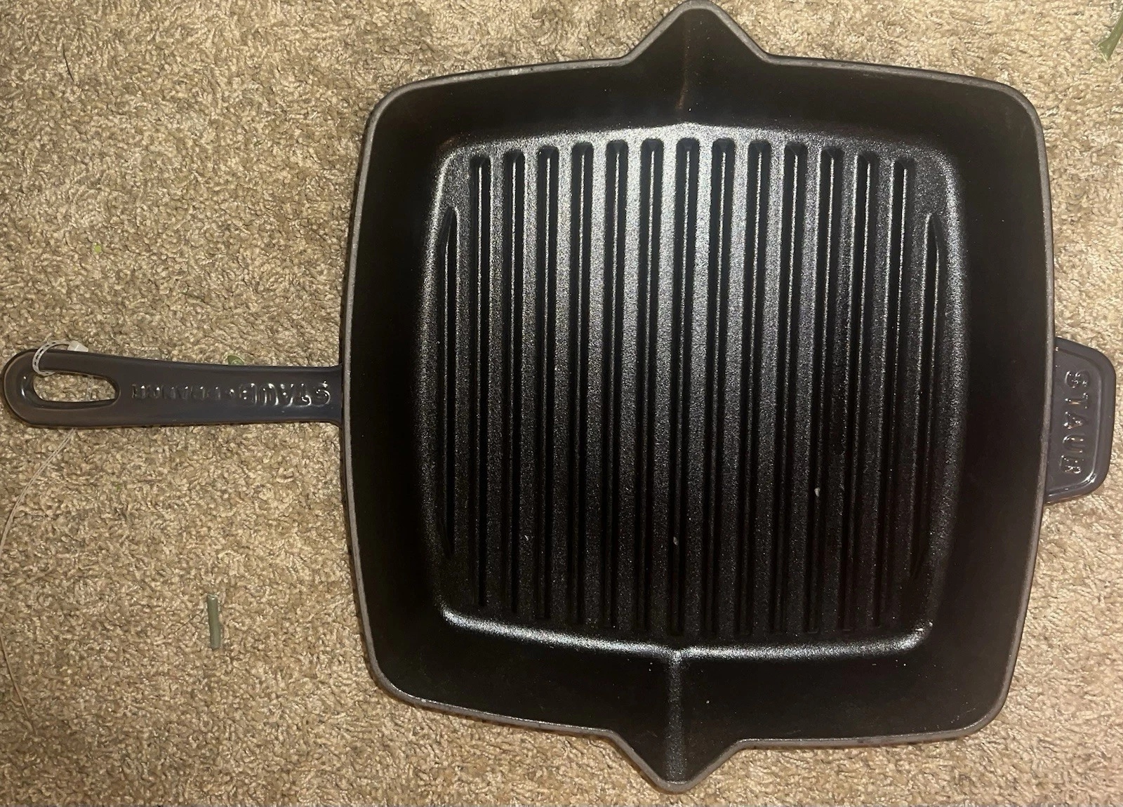 Staub Cast Iron 12-inch Square Grill Pan With Side Spouts