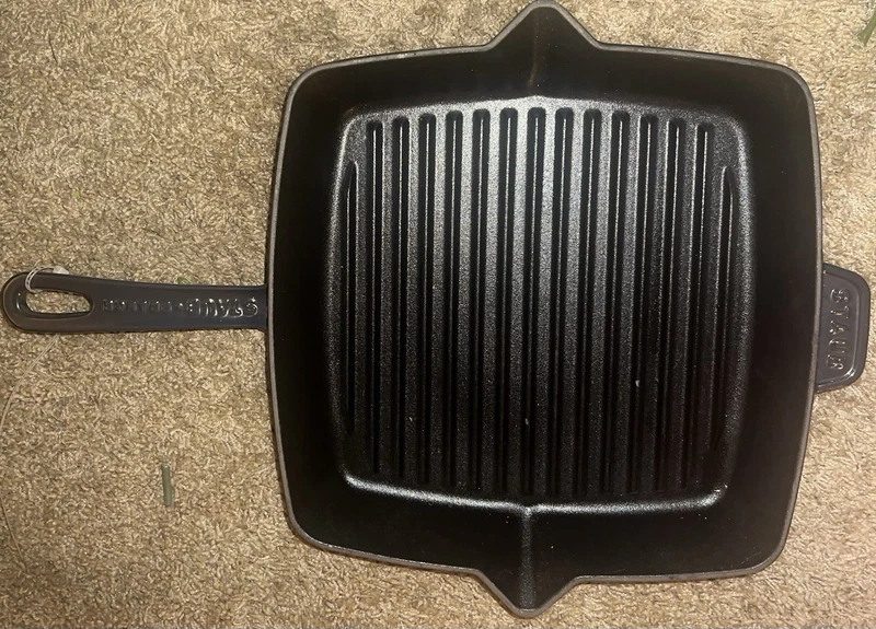 new Staub 12-inch cast iron square grill pan