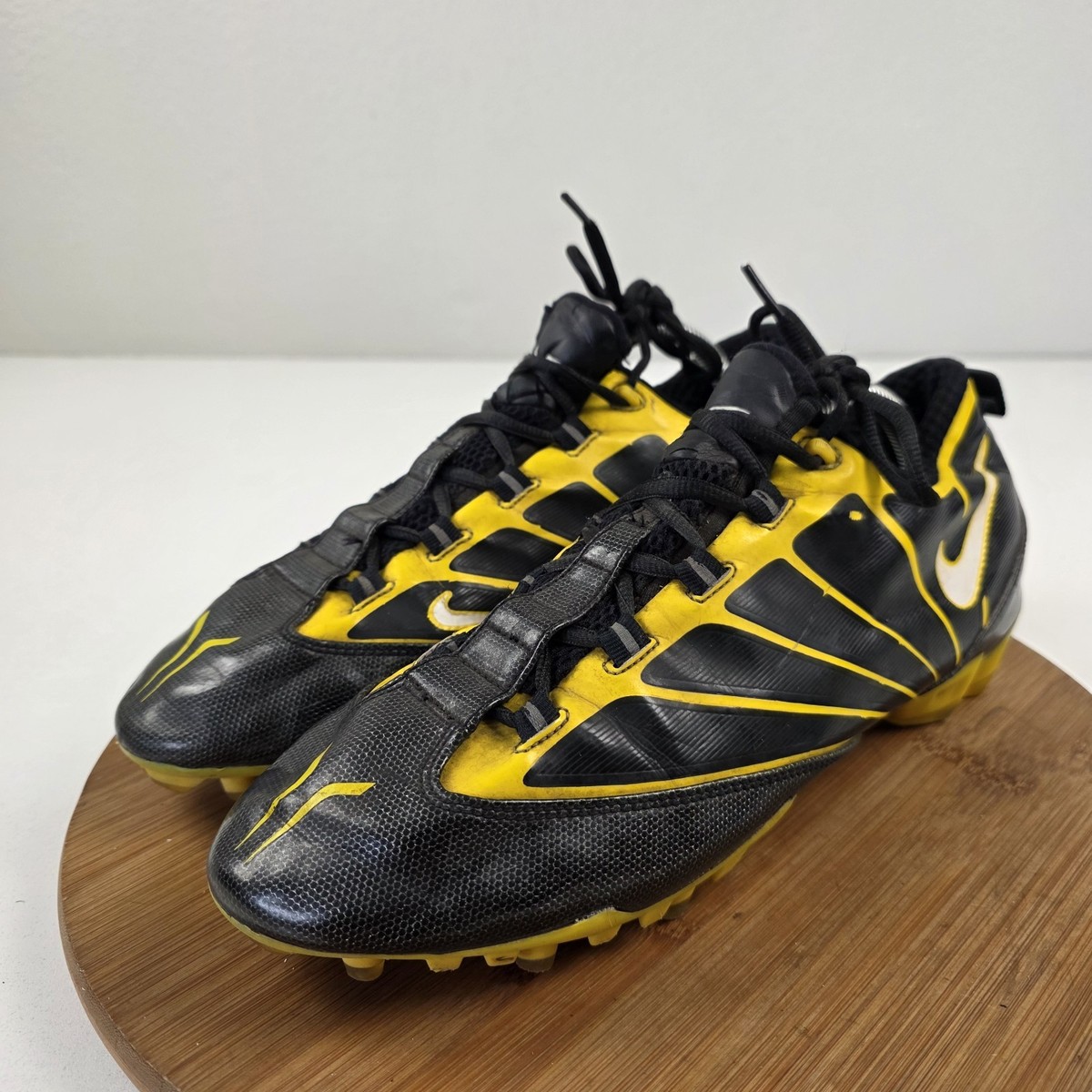 Nike Vapor Jet TD Football Cleats Black/Yellow Mens Shoe Size