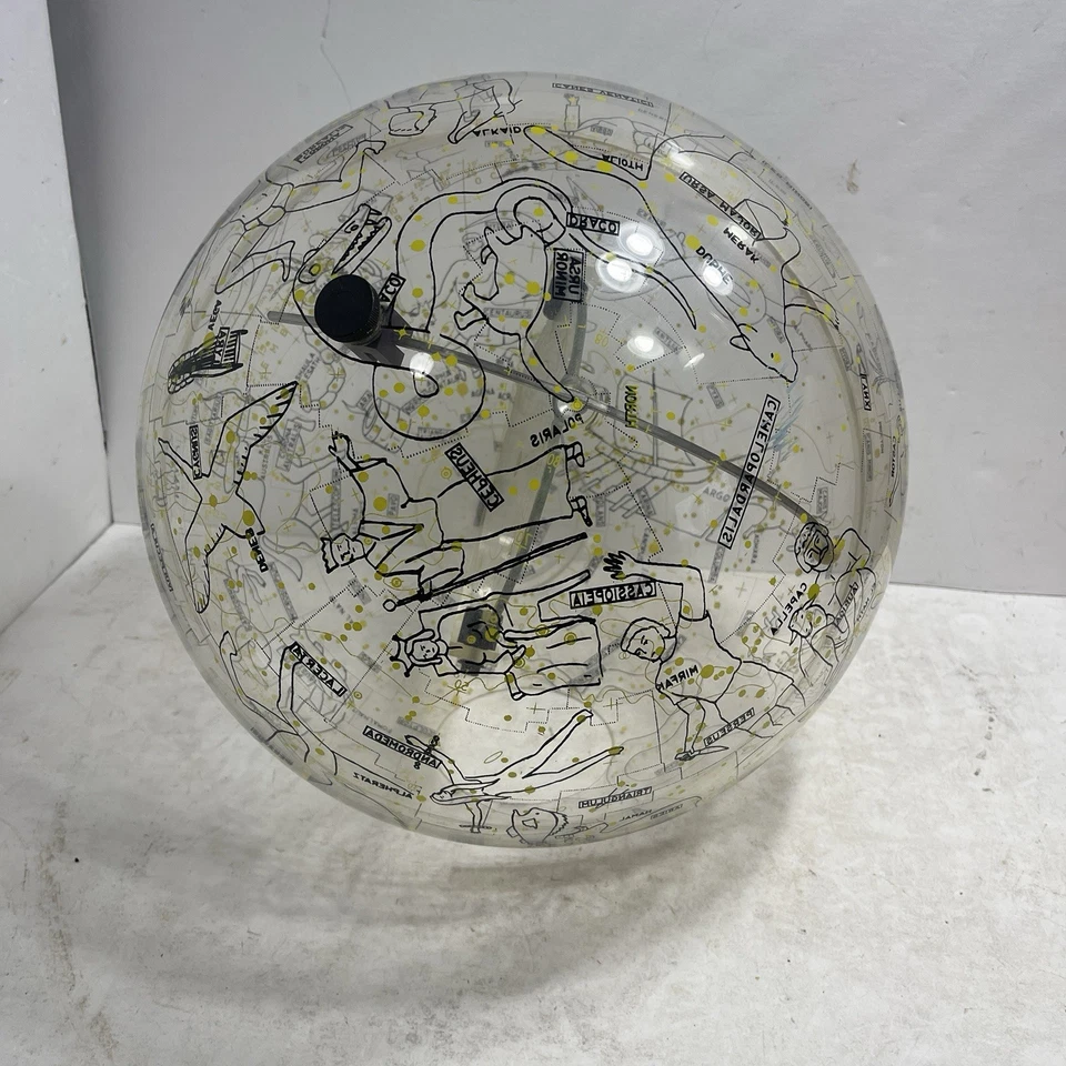 Globo celeste y soporte vintage 1963 Robert Farquhar transparente 14" Foto 4 de 4