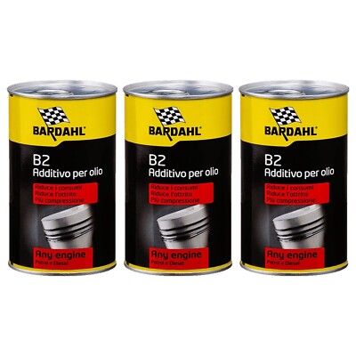 Bardahl B2 Motoröl Zusatz B2 Reduziert Verbrauch 3X300ML