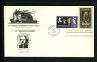 US FDC #1250 Malcolm Dizer M-12 1964 CT Shakespeare Combo Great Britain #402