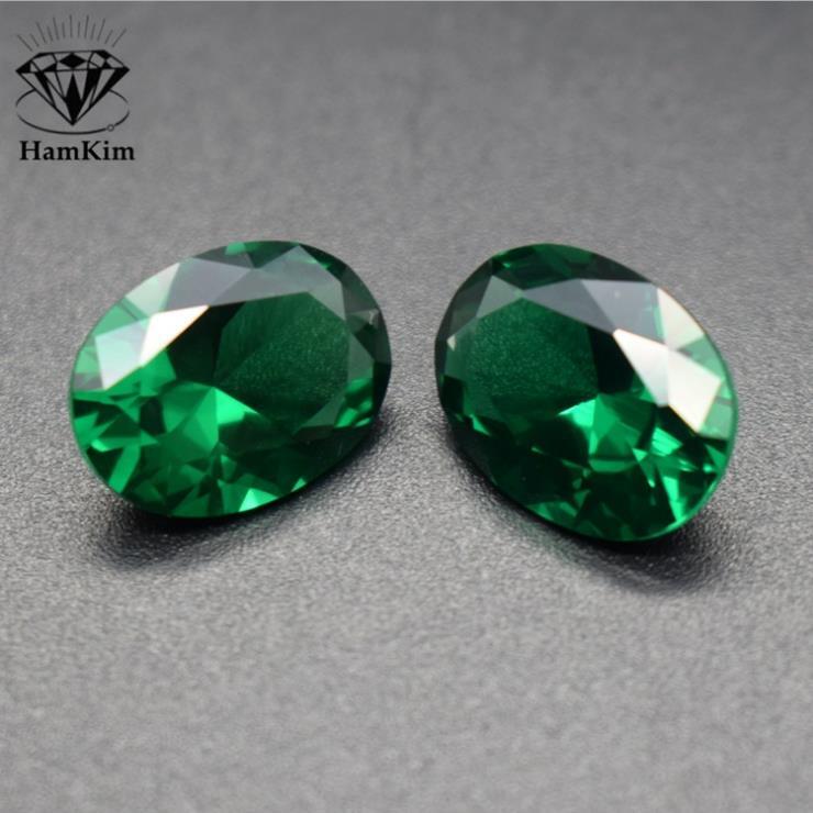 Cabochon émeraude naturelle 6.85 CTS vente en gros 6 pièces Lot de pierres préci