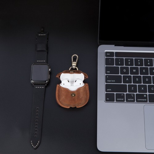 Airpods 1 / 2 Leather Case Handcrafted with Premium Genuine Leather - Picture 18 of 19