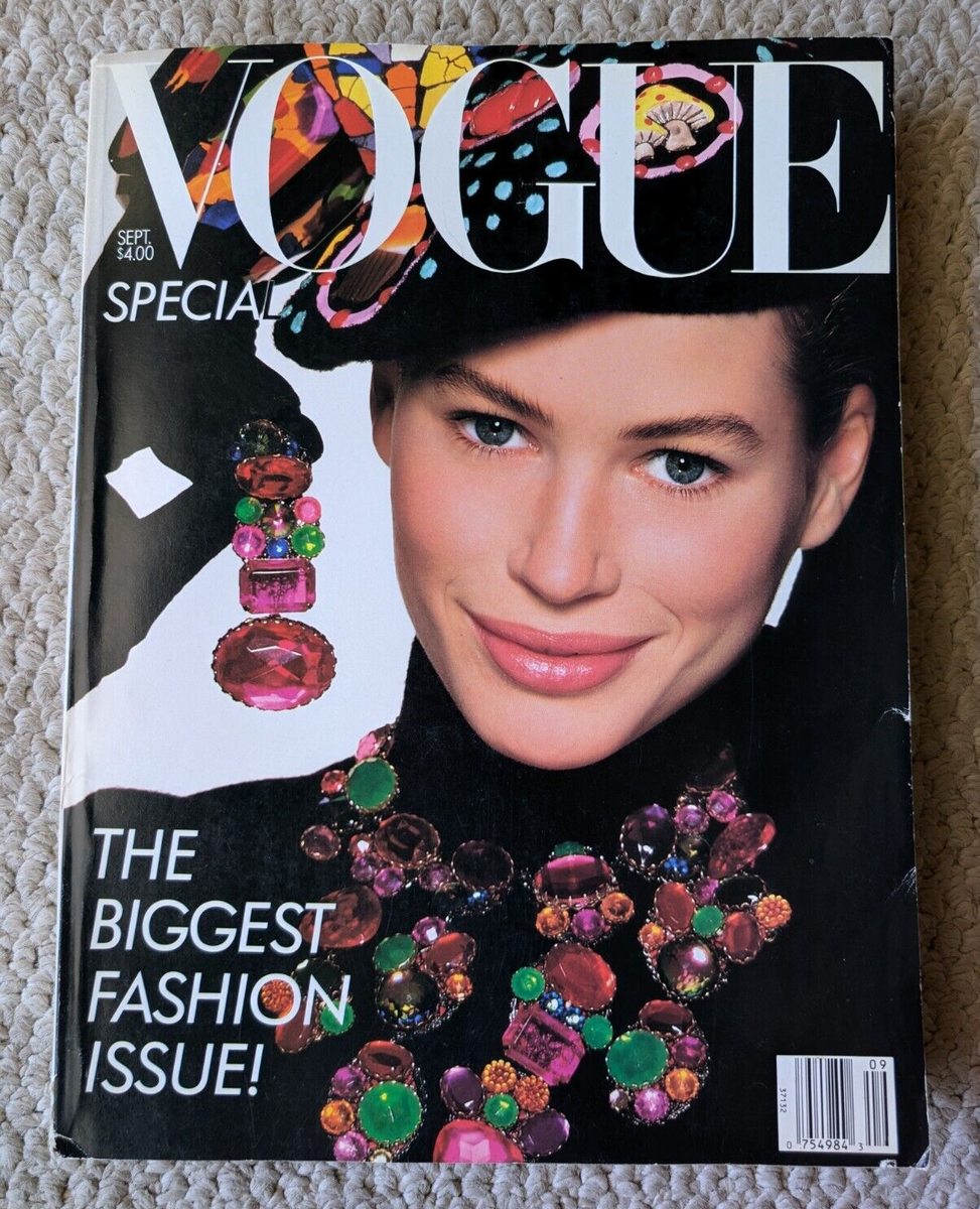 vogue 洋書写真集 1988 American Vogue September Issue Carre Otis 768 pages