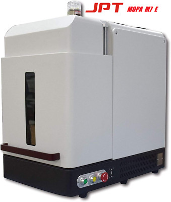 80W JPT MOPA E Enclosure Fiber Laser Marker/Engraver for Nameplate/Serial NO.