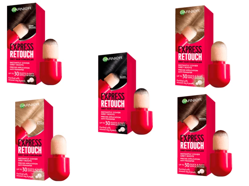 Garnier Express Retusche Wurzel Touch Up Farbe Grau Haar Concealer FARBWAHL