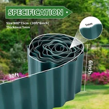 30ft Garden Landscape Edging Border Lawn Edging Border Fence Yard Patios Decor