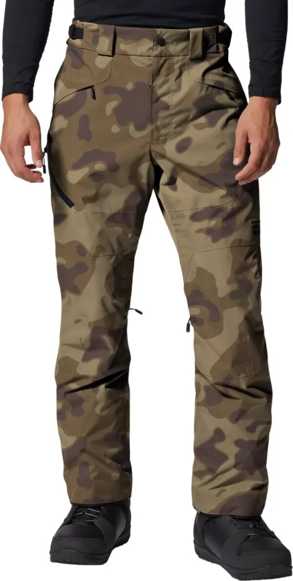 Pantalón rígido de montaña parabólico para nieve $160 camuflaje algarroba snowboard esquí para hombre S