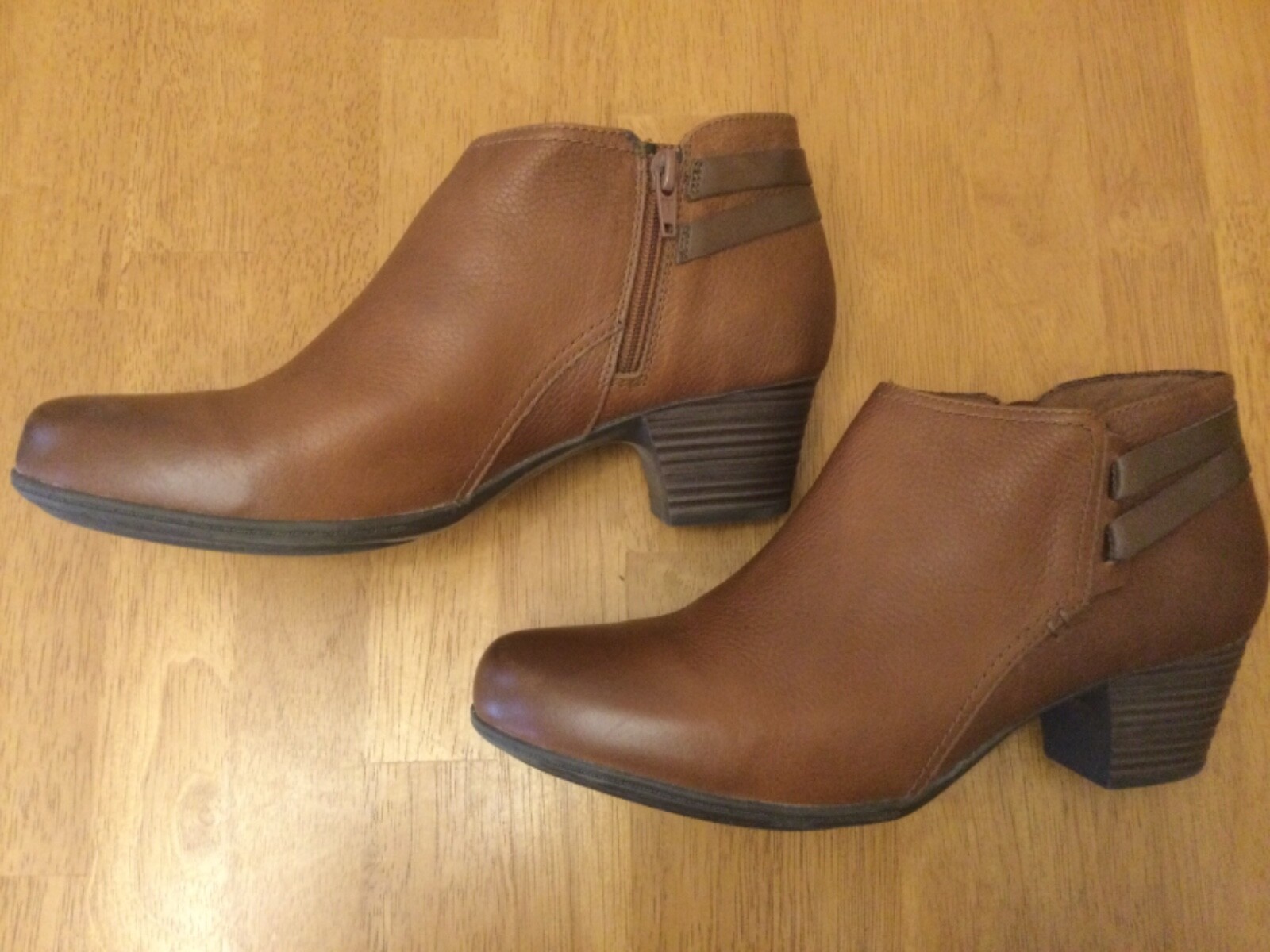 Clarks Valarie 2 Ashly Dark Tan Leather 