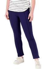 Belle by Kim Gravel Ponte Center Seam Ankle Pant Twilight
