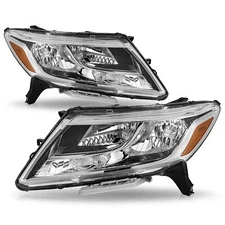 For 2013 2014 2015 2016 Nissan Pathfinder Halogen Headlights Assembly Lamps Pair