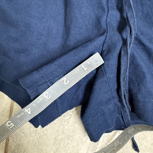 Pantalones Cortos Vineyard Vines Azul Marino Lino con Bordado Geométrico Rosa Talla XS - Imagen 5 de 6