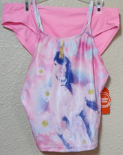 Wonder Nation Girls Tankini Unicorn Pink Truffle Size XL 14-16 BRAND NEW