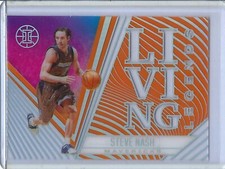 2020-21 PANINI ILLUSIONS LIVING LEGENDS ORANGE STEVE NASH CARD # 12