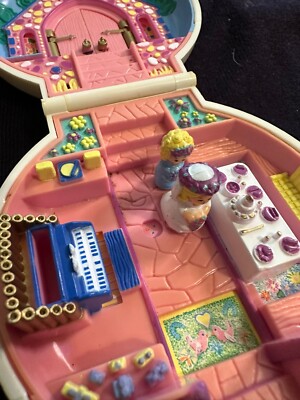 Vintage Polly Pocket Nancy s Wedding Day Pearl 1992 Version selten mit 2 Figuren