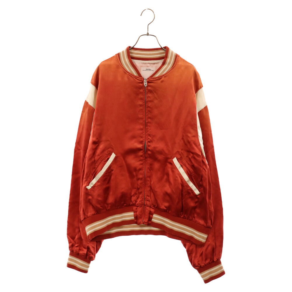 VISVIM 23SS DOUGLAS STADIUM JKT Jacket Satin Size 5 Red  