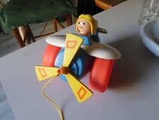 VINTAGE JOUET  AVION   A TIRER  FISHER PRICE 1980 à nettoyer