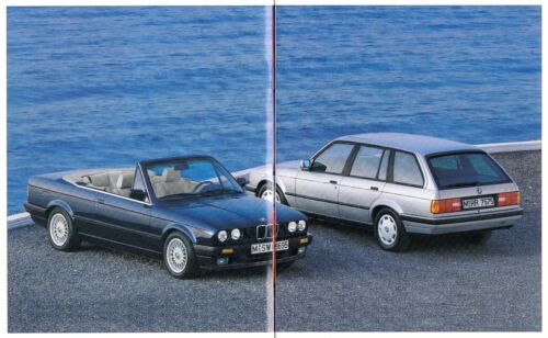 BMW 7er E32 3er E30 Touring Cabrio E36 M3 M5 E34 Prospekt Brochure 1993 BE - Afbeelding 1 van 4