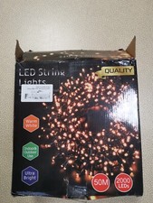 Guirlande étanche - 50m - 2000 Leds blanc chaud