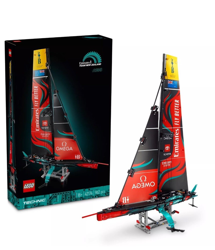 LEGO Technic Emirates Team New Zealand AC75 Yacht 42174 Building Set – Sailboat Model Kit  