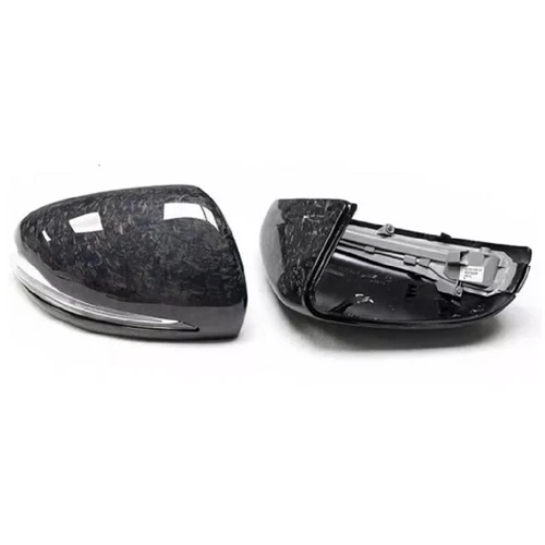 Forged Carbon Fiber Car Side Mirror Cover For Mercedes Benz W205 W222 C63 S450