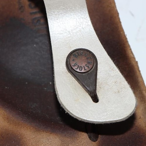 BIRKENSTOCK GIZEH Usate Numero EU 41 (Cod.CS2257) in Pelle Bianco perlato - Imagen 8 de 9