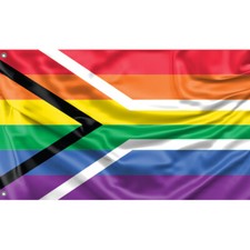 South Africa Pride Flag Unique Design, 3x5 Ft / 90x150 cm size, EU Made