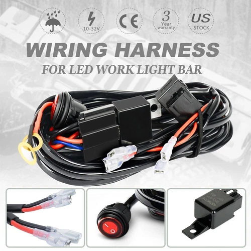 42" Tri-Row LED Light Bar + 4" Pods + Wire Combo Kit for JEEP Wrangler JK Truck - Foto 3 di 24