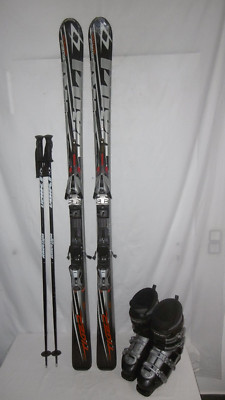 VÖLKL SKI '' TIGER '' TOP ALLROUND CARVER 168 CM + SKISCHUHE GR: 43 IM SET