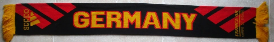 Echarpe ALLEMAGNE GERMANY Schal DEUTSCHLAND vintage World Cup France 98 Adidas - Photo 2/2