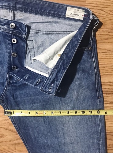 Vintage 90s DIESEL Zatiny Denim Jeans Mens Size 36x34 Blue Button Fly Boot Cut - Picture 9 of 11