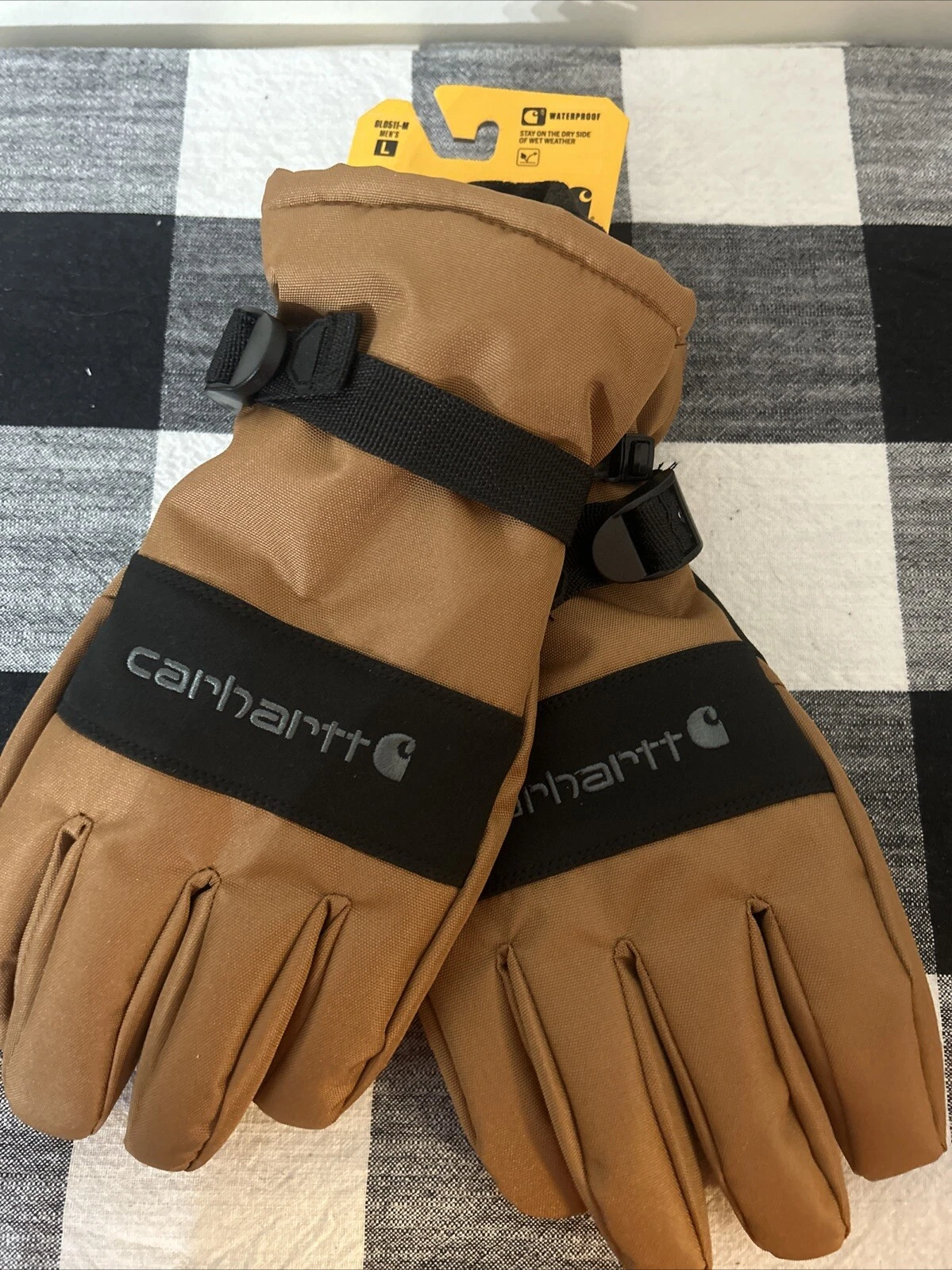 Men's Carhartt Waterproof Gloves with FastDry Lining - Ultimate Winter Comfort L