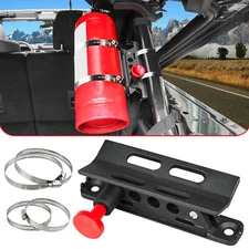 Adjustable Black Car Fire Extinguisher Mount Bracket For Jeep Wrangler 1997-2017