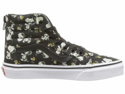 Vans Sk8 Hi Zip (Peanuts) Glow Mummies/Black- Kids 12.5