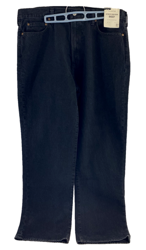 Abercrombie & Fitch Authentic Rigid Denim Baggy Men's Black Jeans New 36 x 34 - Picture 5 of 5