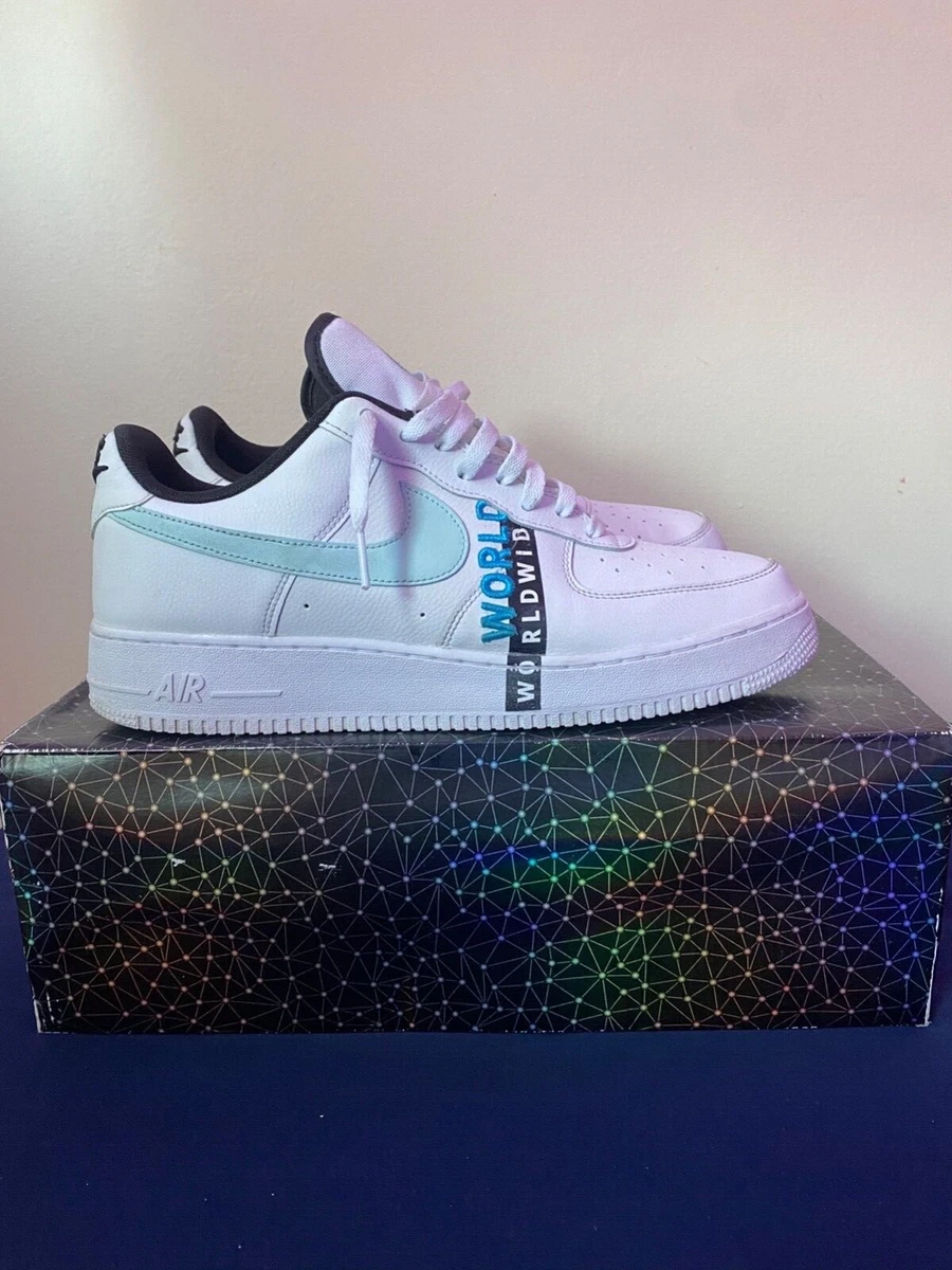 Nike Air Force 1 07 Worldwide White Blue Fury