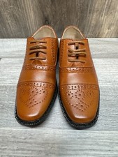 Joseph Allen New Boys Brown Cognac Dress shoes Kids Size 9