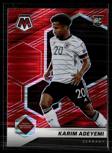 2021-22 MOSAIC WORLD CUP RED PULSAR ROOKIE KARIM ADEYEMI GERMANY