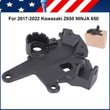 1x Left Foot Pedal Bracket For 2017-2022 Kawasaki Z650 Ninja 650 EX650 ER650 ABS