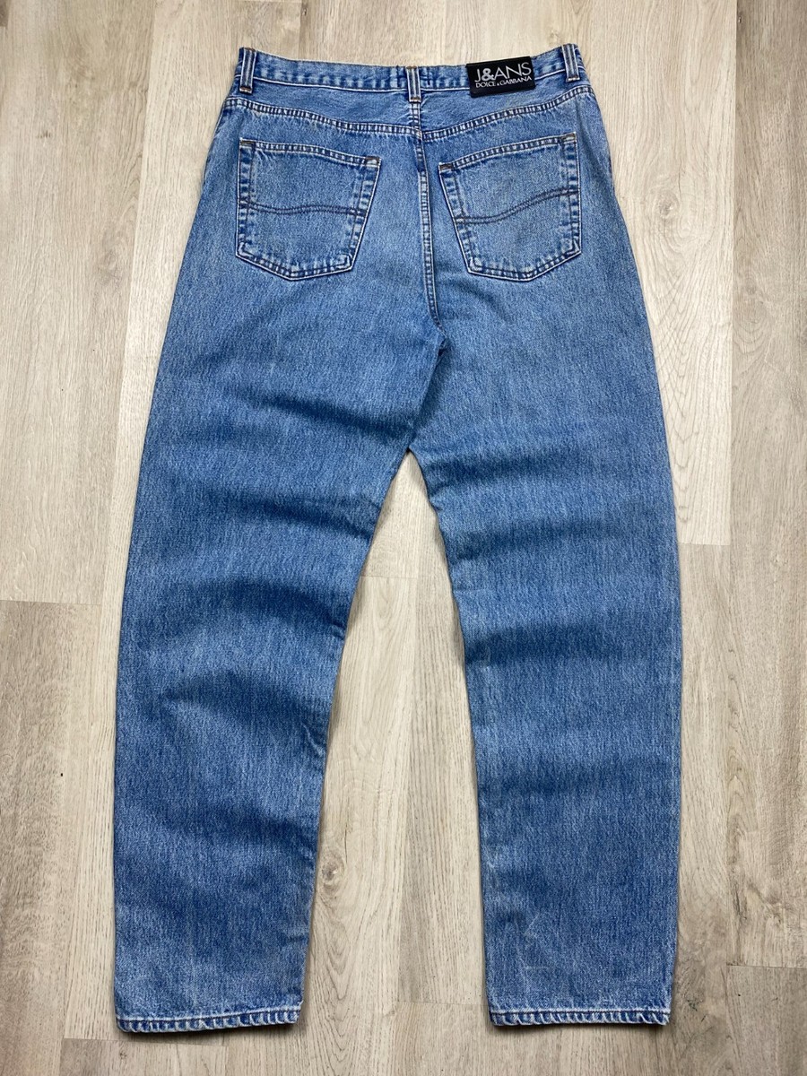 パンツ 90s vintage dolce&gabbana denim pants Dolce & Gabbana 90s Vintage Distressed Mens Denim Pants