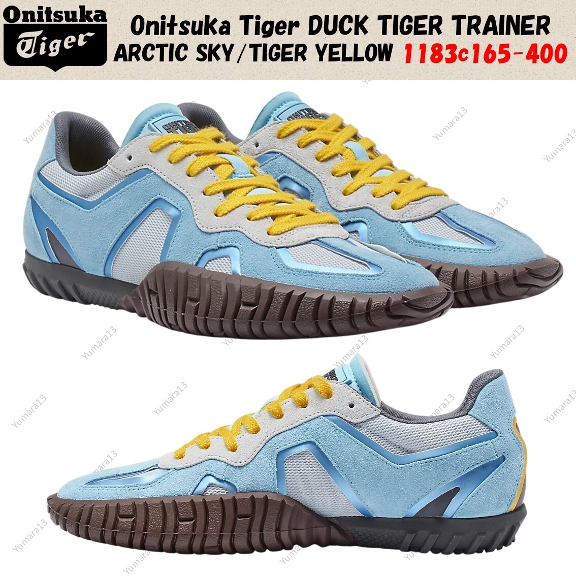 Onitsuka Tiger DUCK TIGER TRAINER ARCTIC SKY/TIGER YELLOW 1183c165