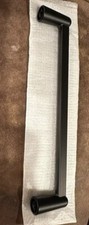 6-1/4 In Screw Spacing Berossa Solid Matte Black RoundFoot Pull Kitchen Cabinet