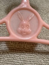 Pink Bunny face plastic children's hanger